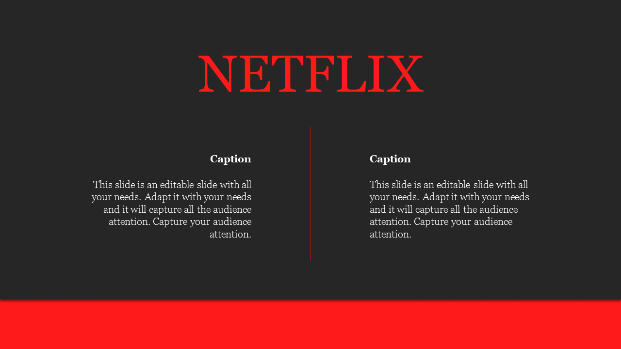 Creative Netflix PPT PowerPoint Template For Presentation